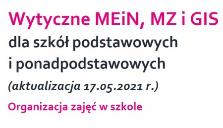 Wytyczne MEiN, MZ i GIS dla szkół