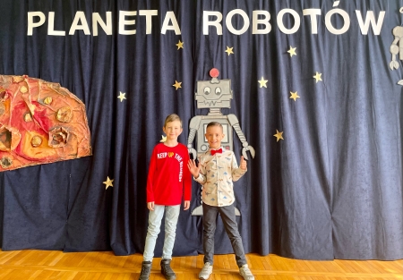 Mamy 2 LAUREATÓW Powiatowego Konkursu Plastycznego - ''Planeta robotów''!!! 