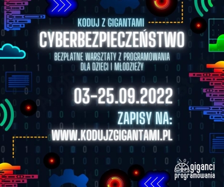 Bezpłatne warsztaty Koduj z Gigantami - od 3 do 25 września