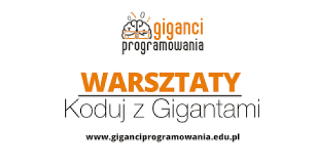 Bezpłatne warsztaty Koduj z Gigantami - od 3 do 25 września