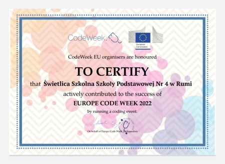 Code Week w świetlicy szkolnej