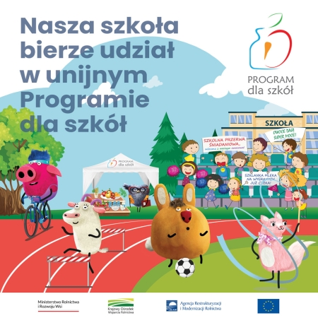 Program dla szkół - owoce, warzywa, mleko